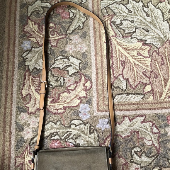 Michael Kors Leather and Suede Saddle Bag - Picture 2 of 6